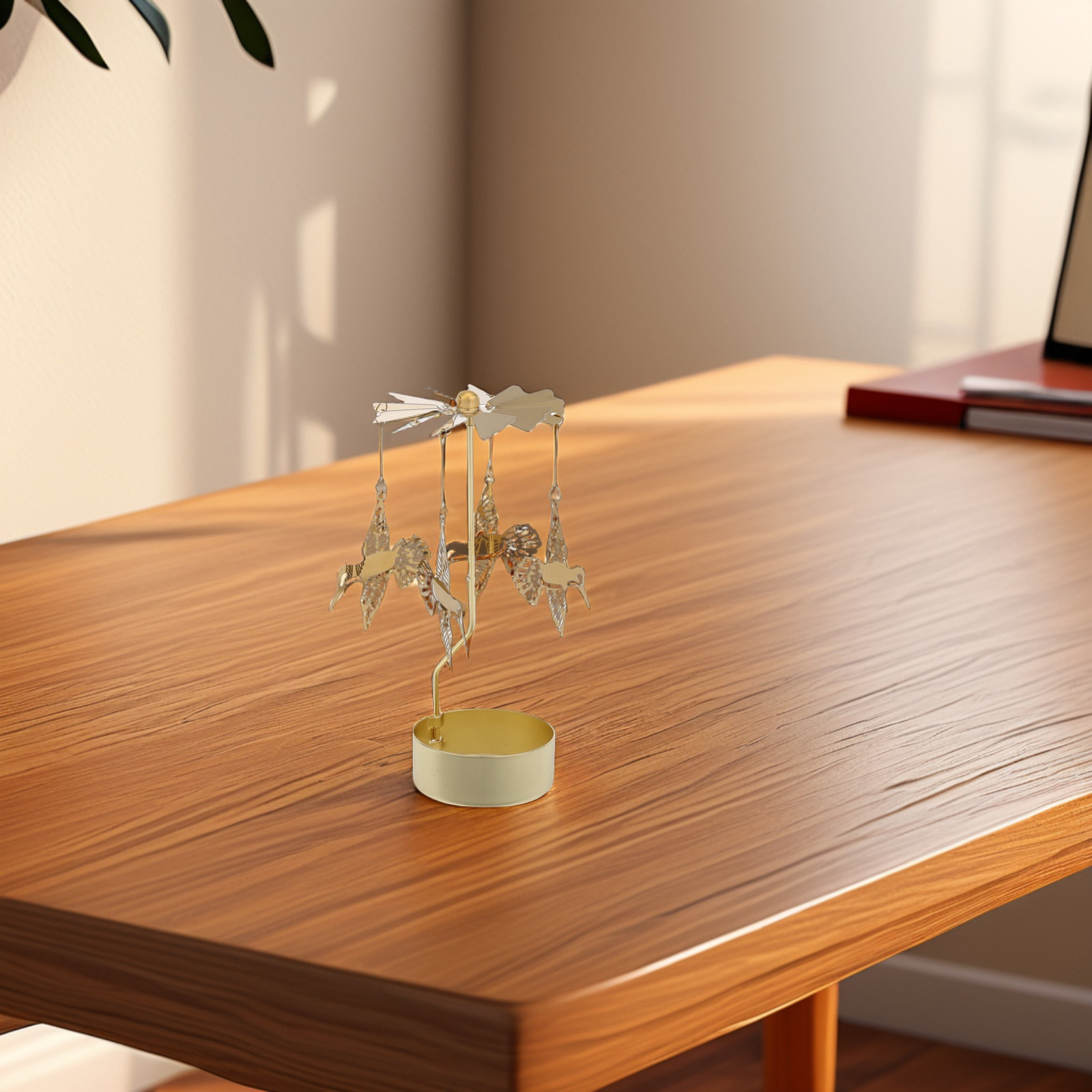Lighting Decor For Living Room - Romantic Hummingbird Rotary Tea Light Holder