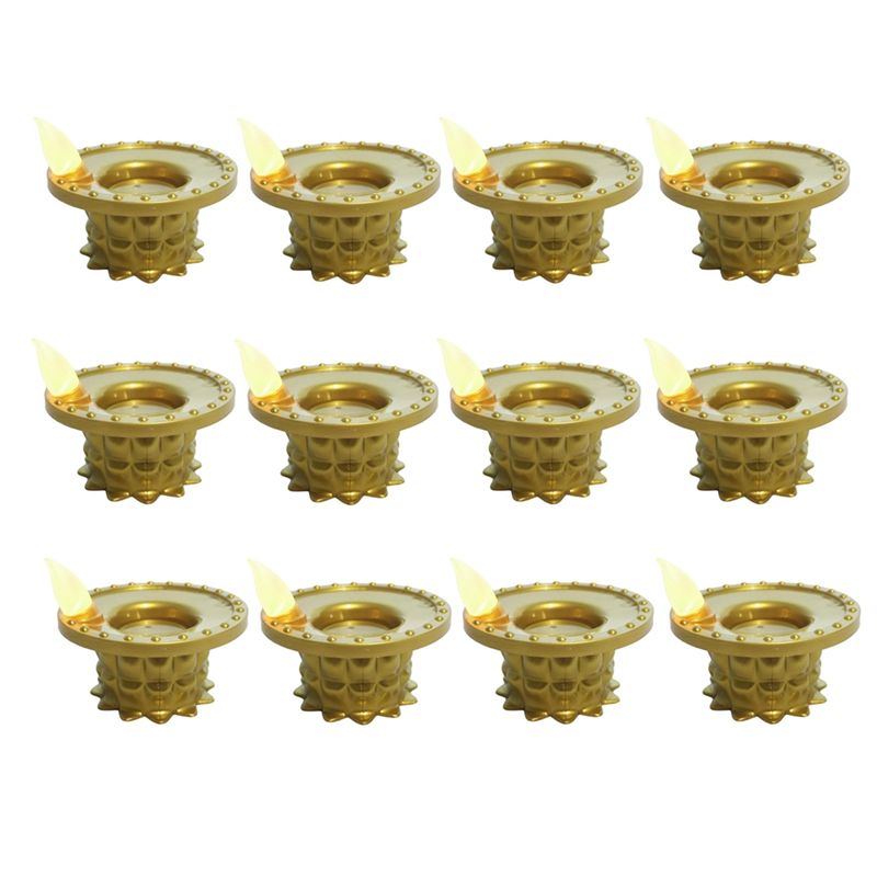 Lighting Decor For Diwali - BHBD-Waterproof Flameless Oil Lamp Decorations 12