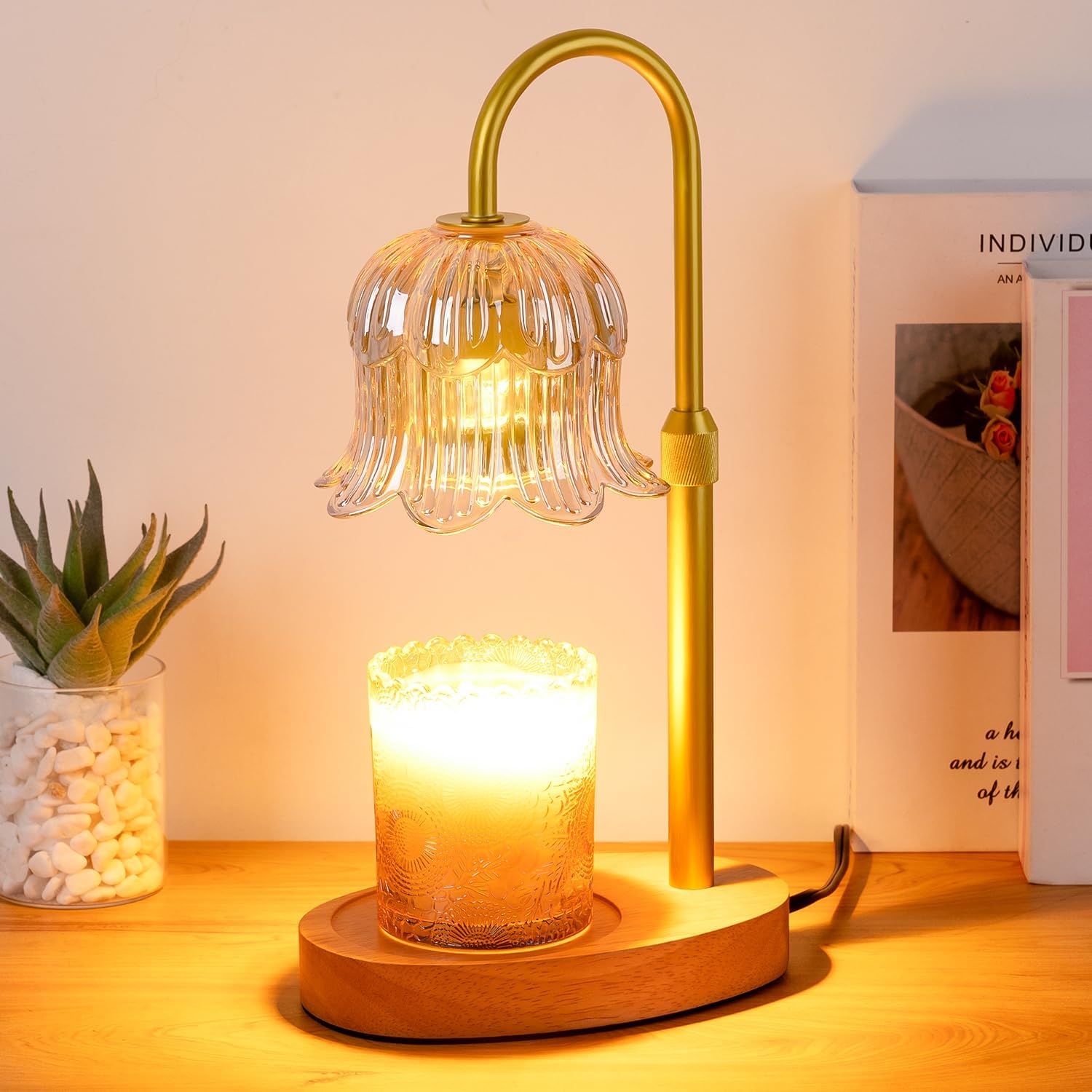 Wax Melter Electric - Candle Warmer Lamp Electric Timer -