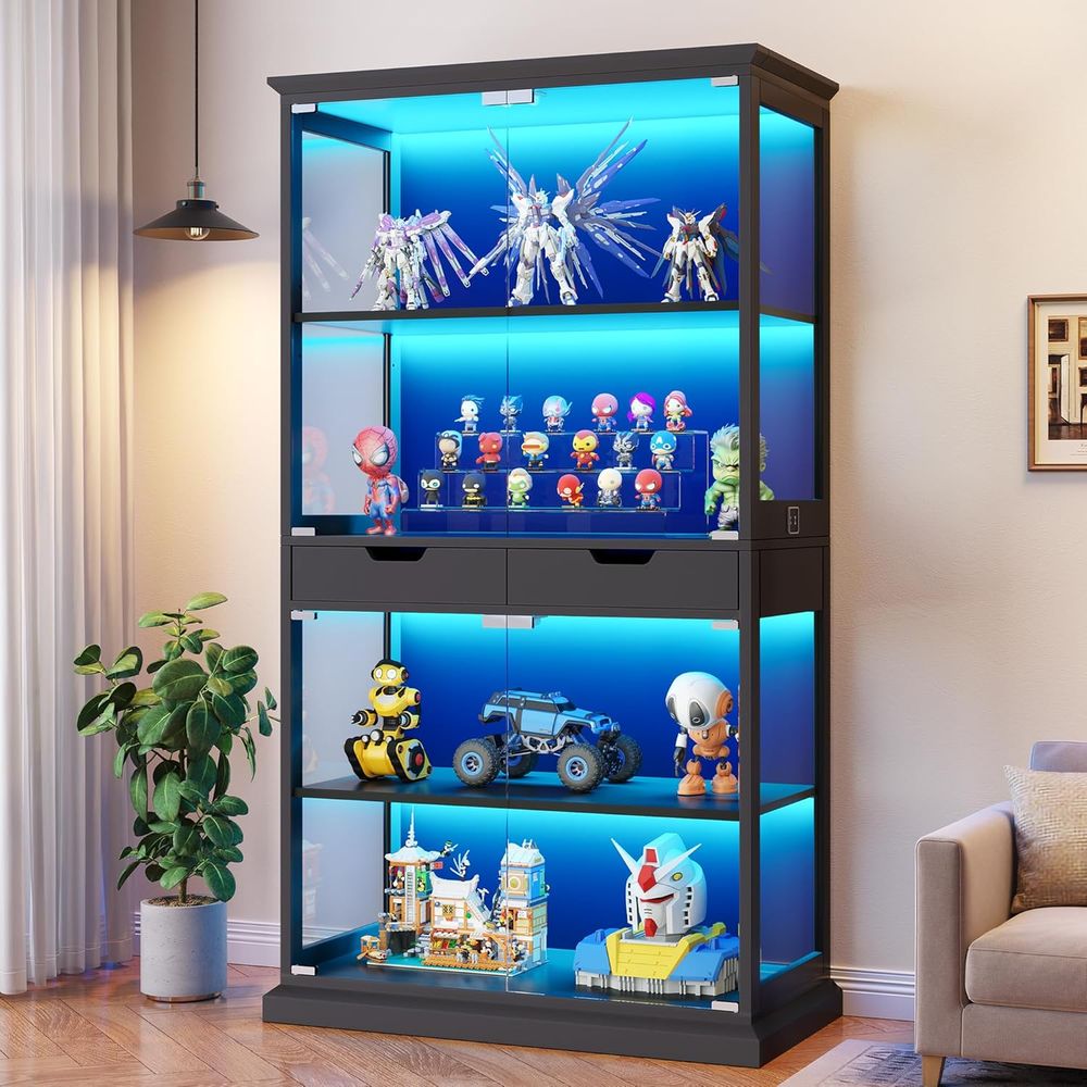 Lighting & Home Decor Studio - 68 Tall Glass Display Cabinet with