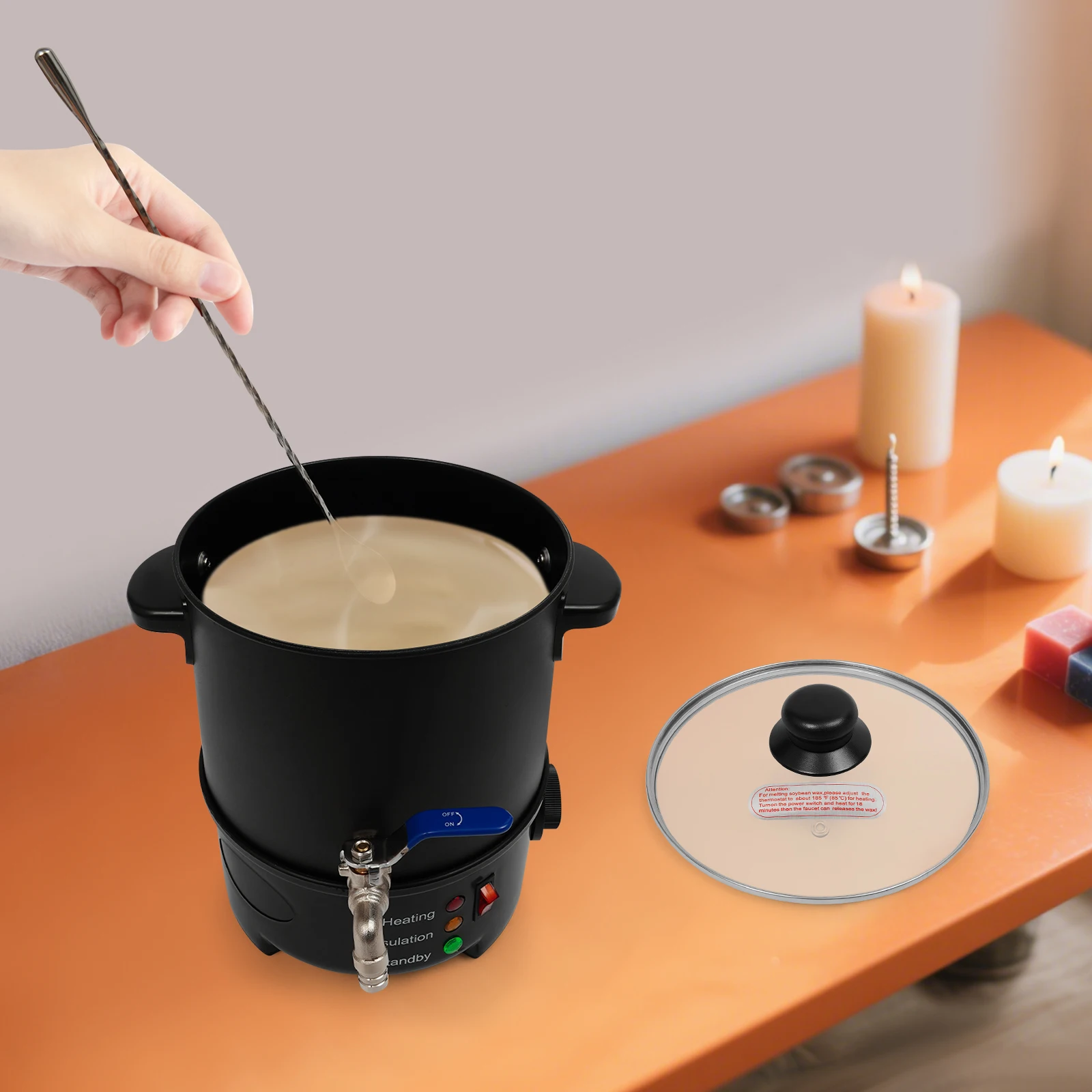 Wax Melter Electric - 4L Electric Wax Melter, 600W 120V