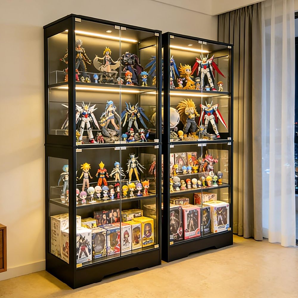 Dual-Tier Glass Display Cabine - огляд і ціна Lighting & Home Decor Studio