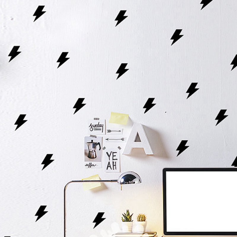 Tiny lightnings pattern wall d - огляд і ціна Lighting Mcqueen Decor