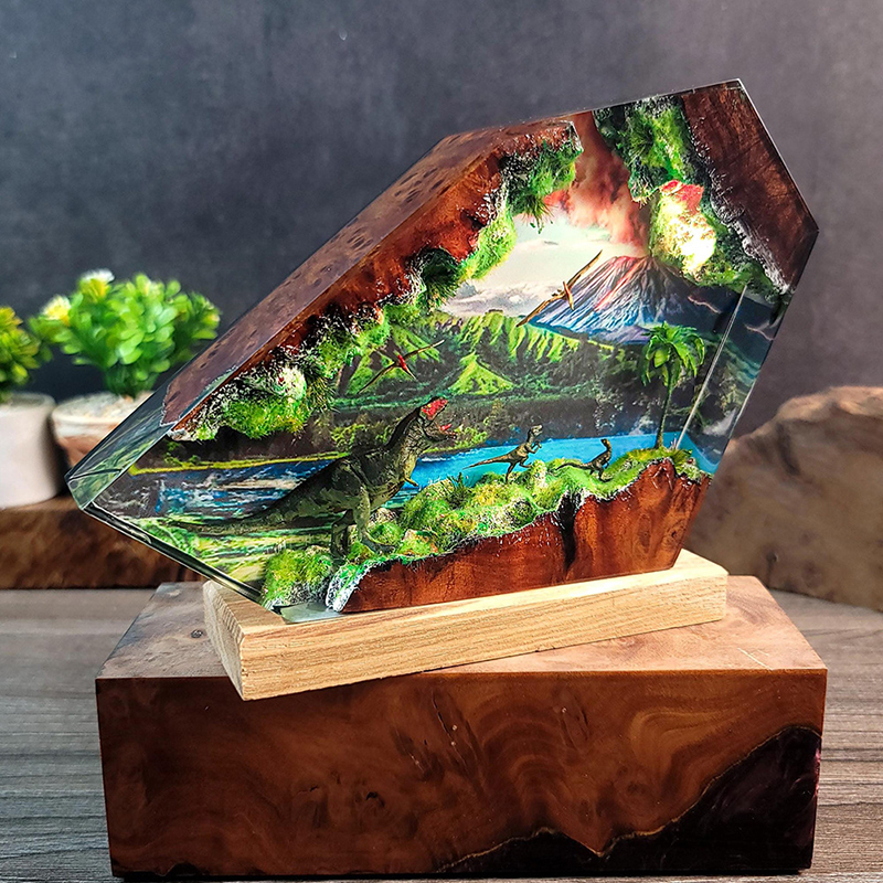 Table Resin Lamp Dinosaur Figu - огляд і ціна Lighting Decor Items