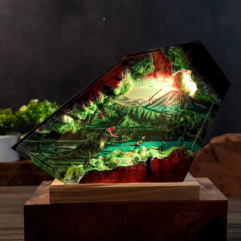 Table Resin Lamp Dinosaur Figu - огляд і ціна Lighting Decor Items