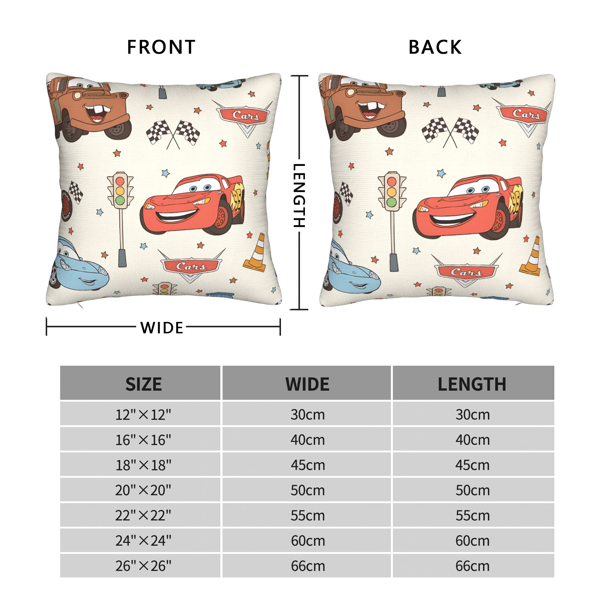 Pillow Cover Cars L-Lightning  - огляд і ціна Lighting Mcqueen Decor