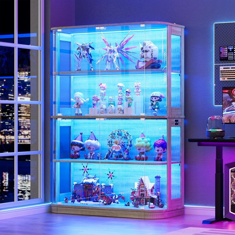 47.2 Glass-Door 4-Tier Display - огляд і ціна Lighting & Home Decor Studio