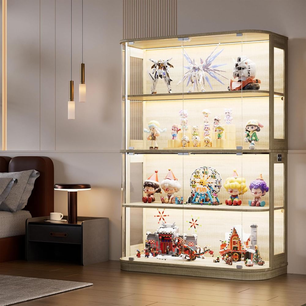 47.2 Glass-Door 4-Tier Display - огляд і ціна Lighting & Home Decor Studio