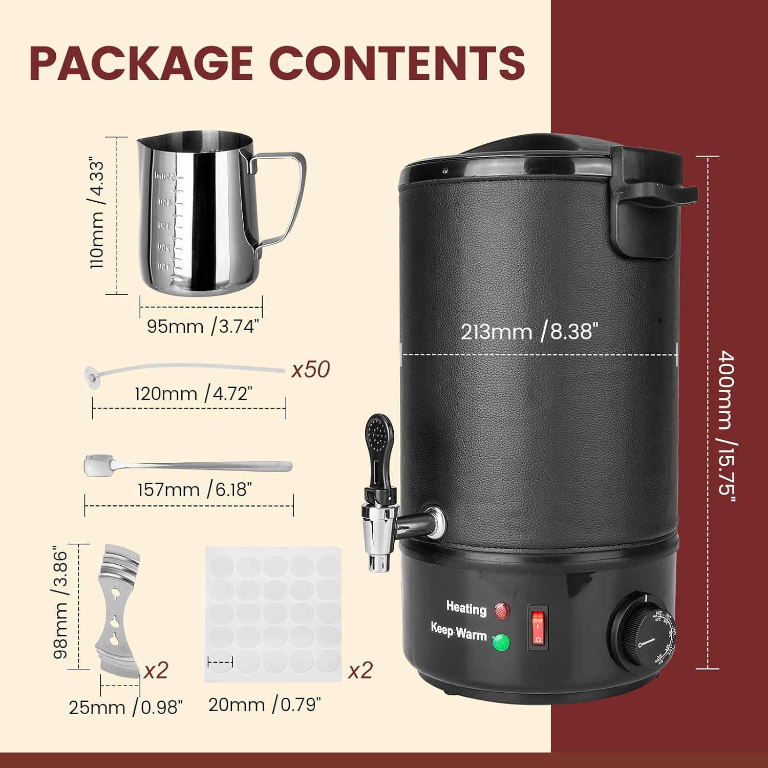 8L Wax Melter for Candle Makin - огляд і ціна Wax Melter Electric