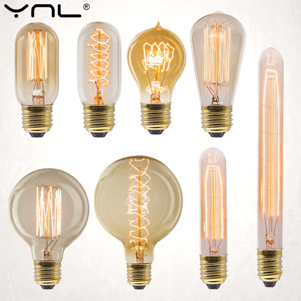 E27 Retro Edison Bulb 220V 40W - огляд і ціна Lighting Decor For Living Room