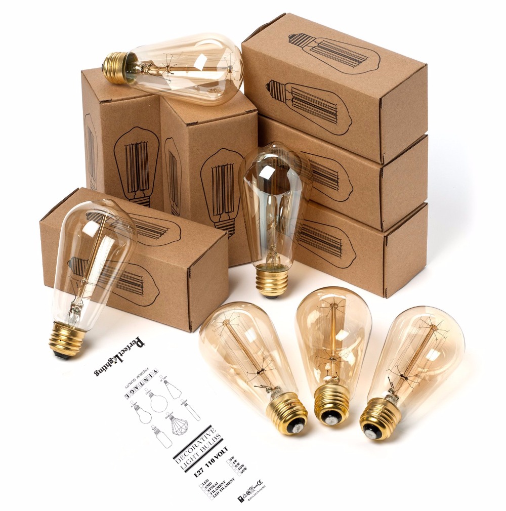 E27 Retro Edison Bulb 220V 40W - огляд і ціна Lighting Decor For Living Room