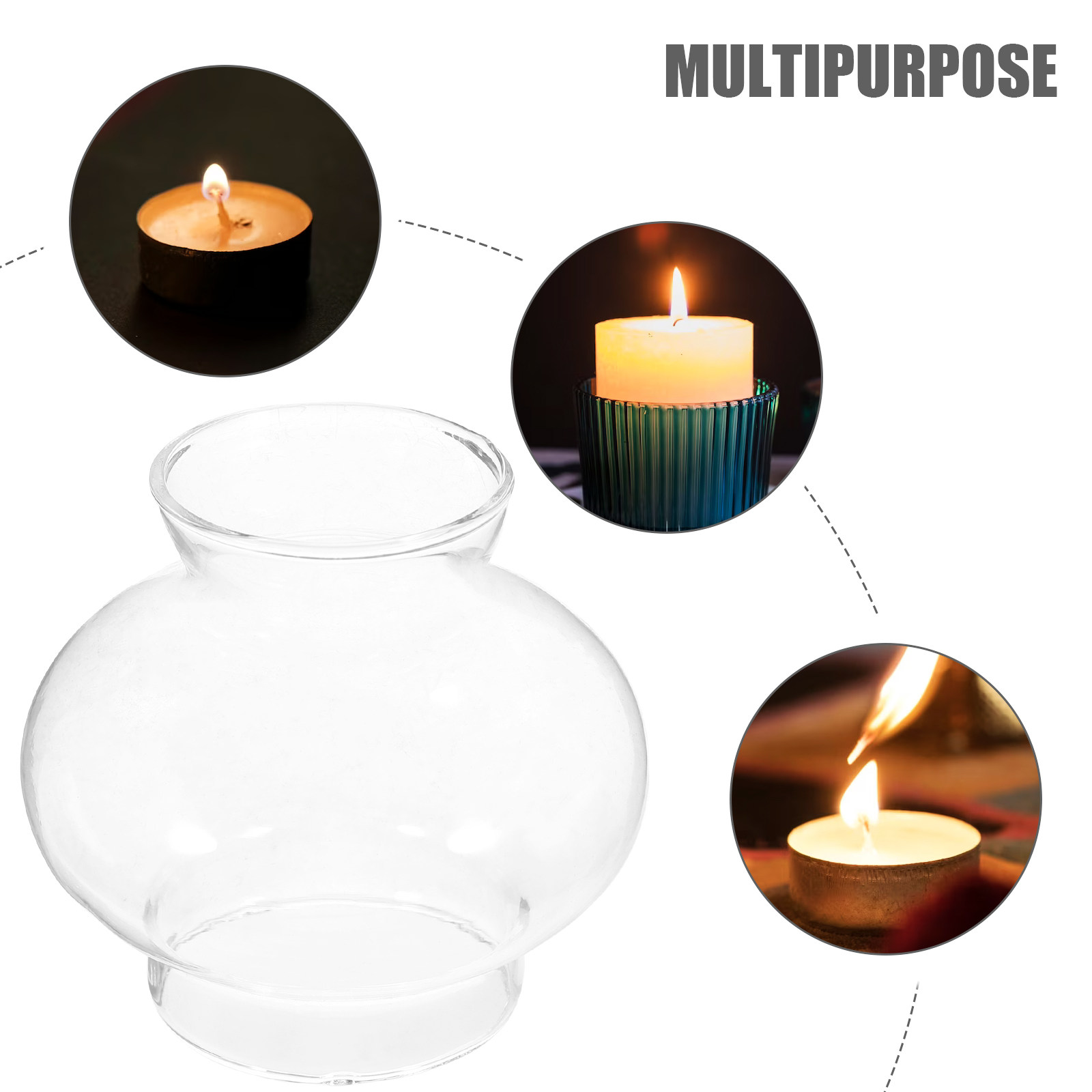 Retro Clear Glass Lampshade fo - огляд і ціна Lighting Decor For Living Room