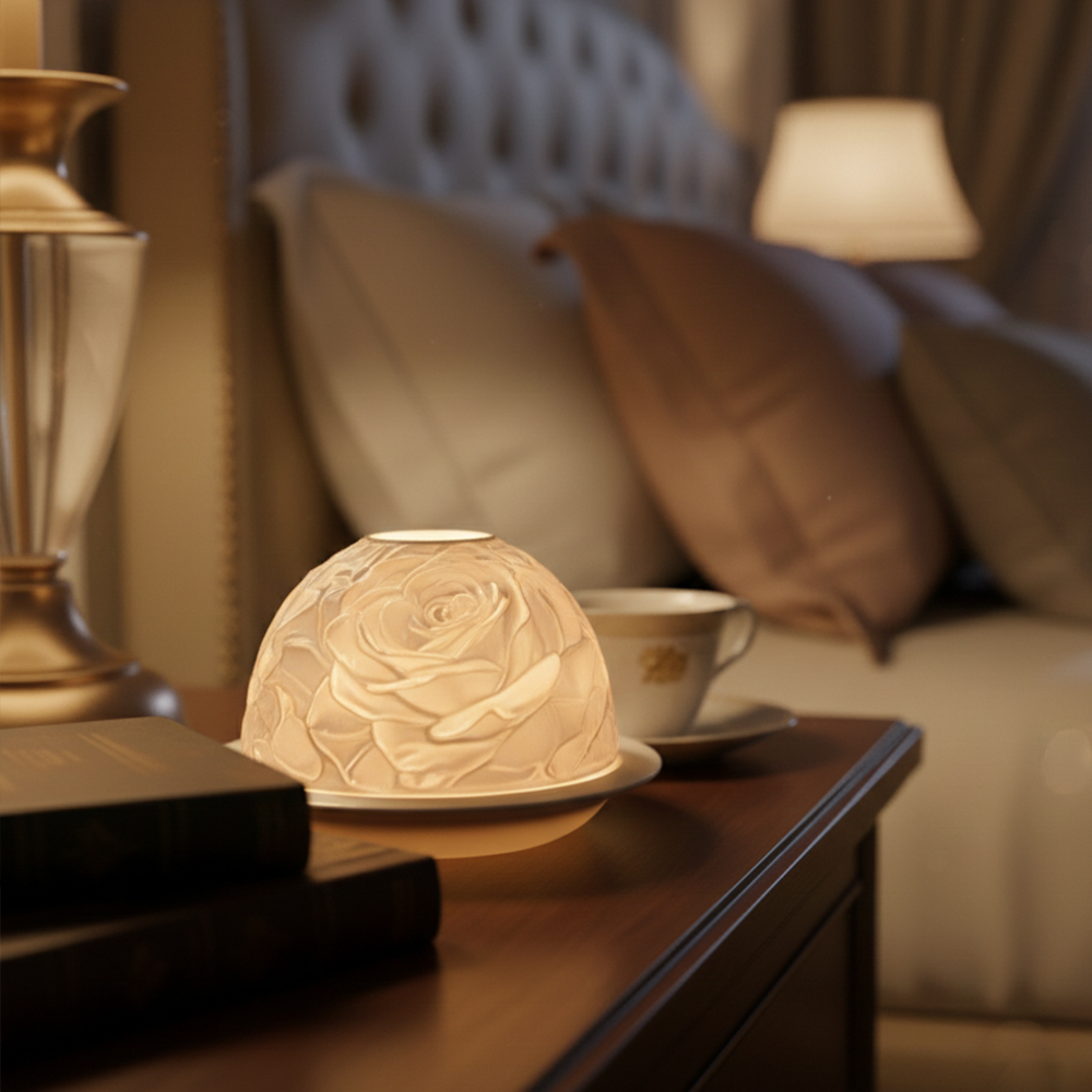 Elegant Rose Porcelain Candle  - огляд і ціна Lighting Decor For Living Room