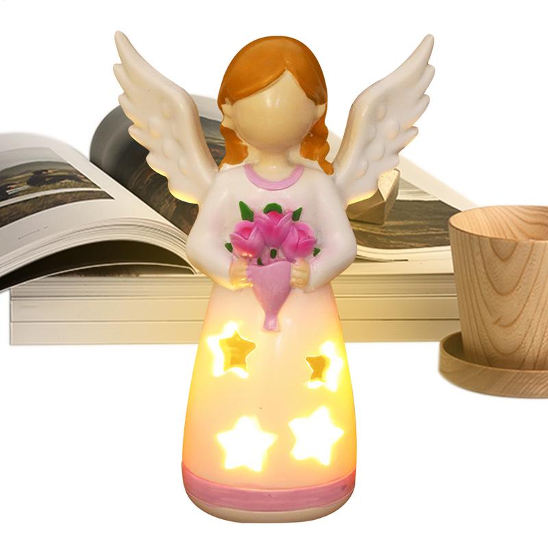 Candlestick Lamp Angel Statue  - огляд і ціна Lighting Decor For Living Room