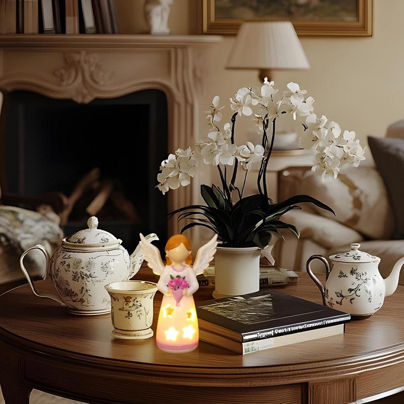 Candlestick Lamp Angel Statue  - огляд і ціна Lighting Decor For Living Room