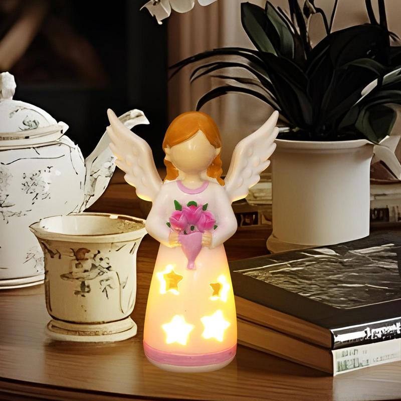 Candlestick Lamp Angel Statue  - огляд і ціна Lighting Decor For Living Room