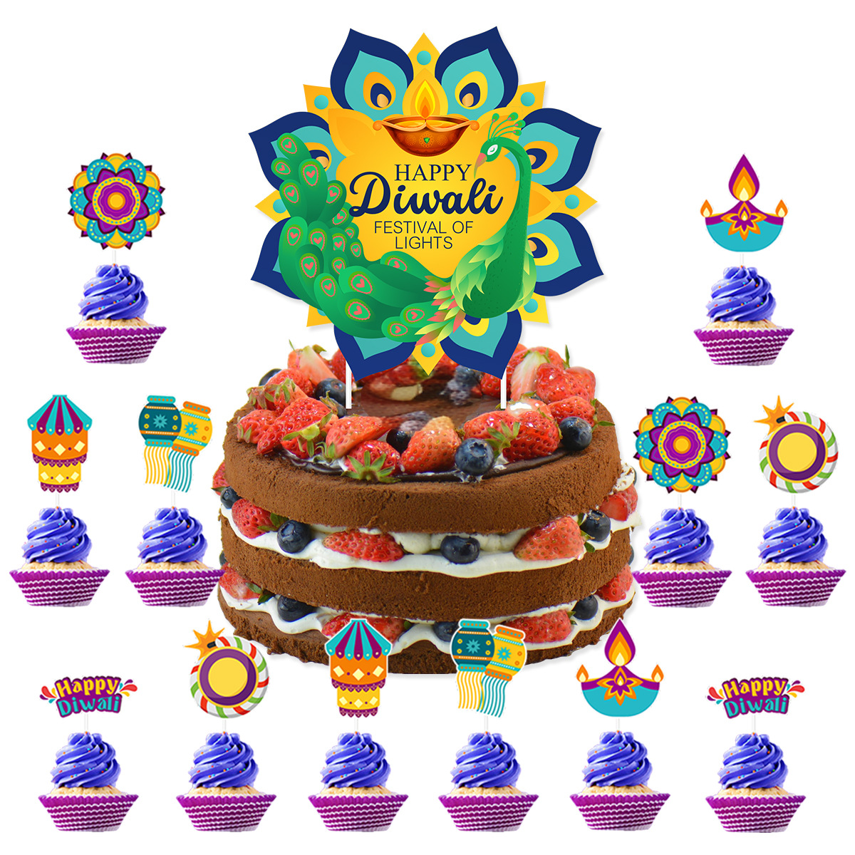 Diwali Theme Cake Decoration,H - огляд і ціна Lighting Decor For Diwali