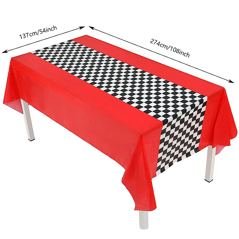 Checkered Race Car Party Black - огляд і ціна Lighting Mcqueen Decor