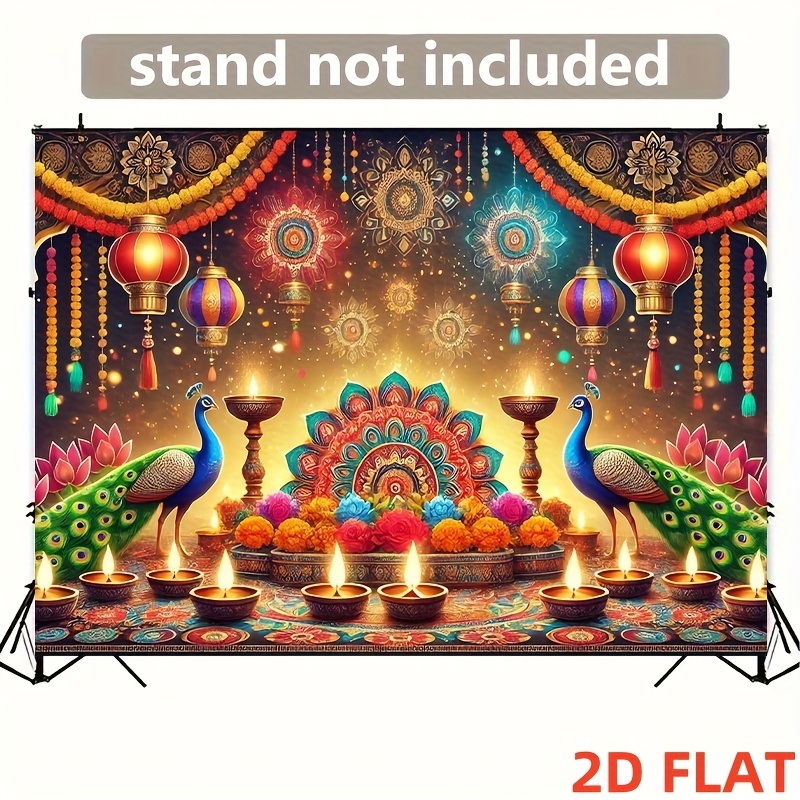 Diwali Peacock Lantern Tapestr - огляд і ціна Lighting Decor For Diwali