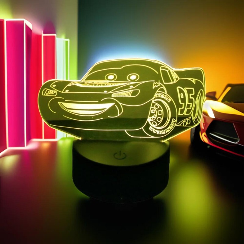DSN Cute Car 3D Lamp LED Night - огляд і ціна Lighting Mcqueen Decor