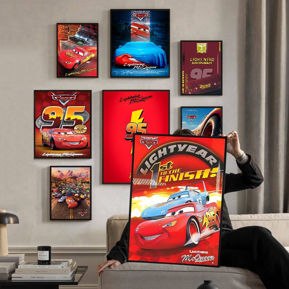 1PC Cartoon Car Movie Lightnin - огляд і ціна Lighting Mcqueen Decor