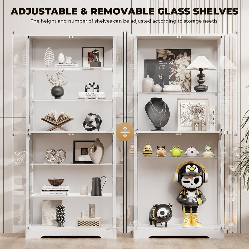 71 6-Tier Glass Door Display C - огляд і ціна Lighting & Home Decor Studio