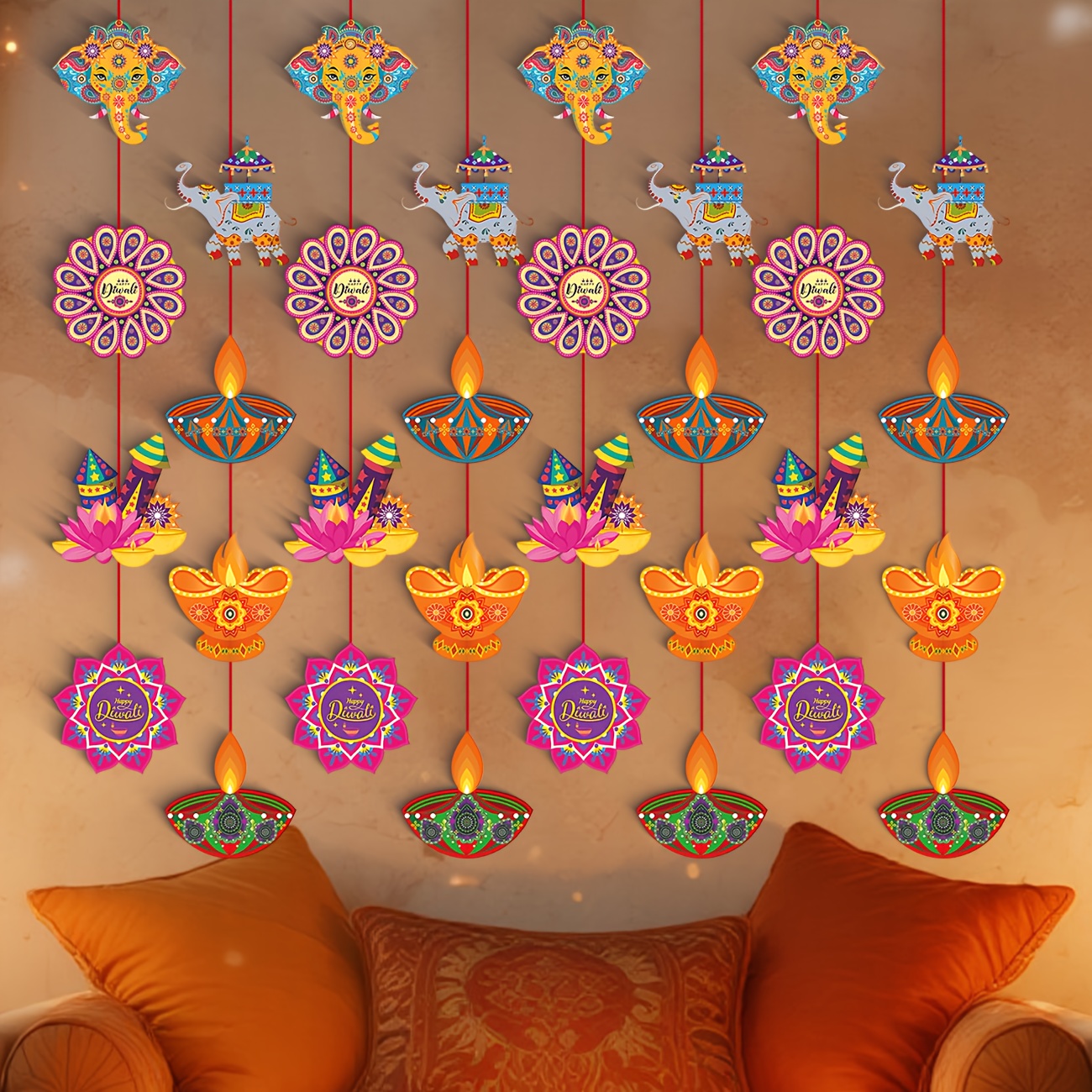 Happy Diwali Hanging Decoratio - огляд і ціна Lighting Decor For Diwali