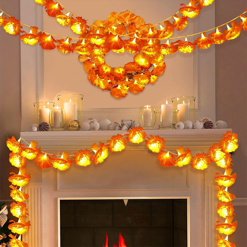 Mexican Marigold Artificial Fl - огляд і ціна Lighting Decor For Diwali