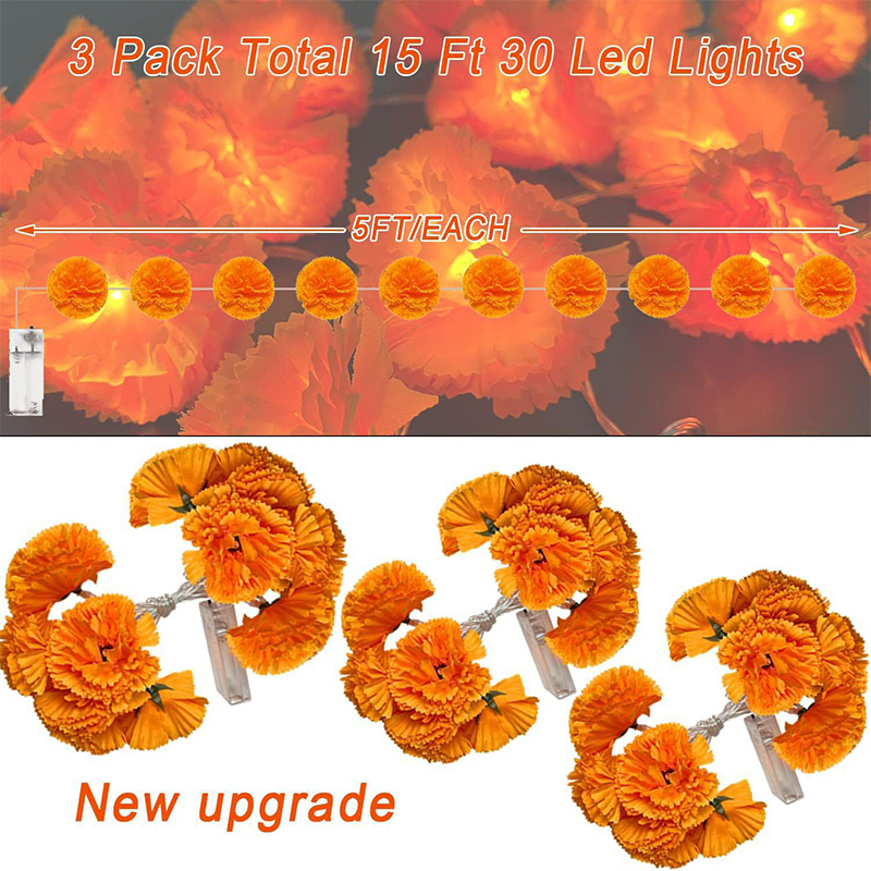 Mexican Marigold Artificial Fl - огляд і ціна Lighting Decor For Diwali