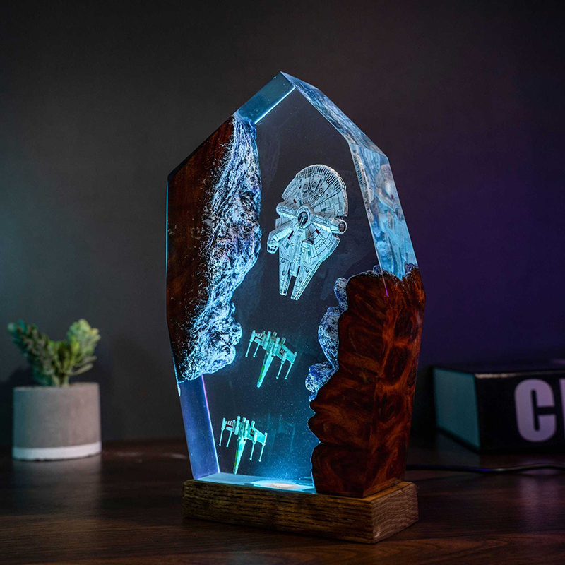 Table Resin Lamp Universe War  - огляд і ціна Lighting Decor Items