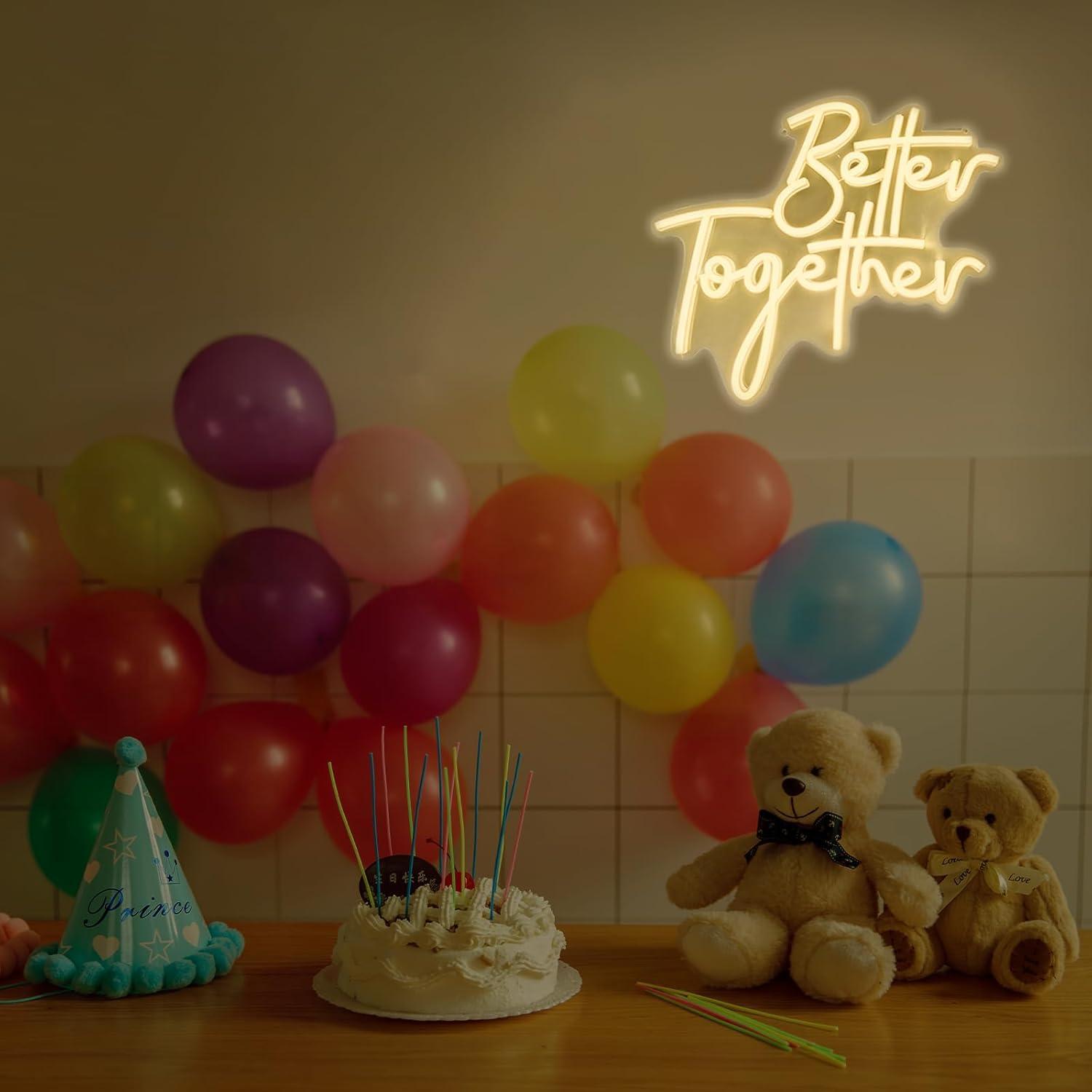 Better Together Neon Sign USB  - огляд і ціна Lighting Decor For Living Room