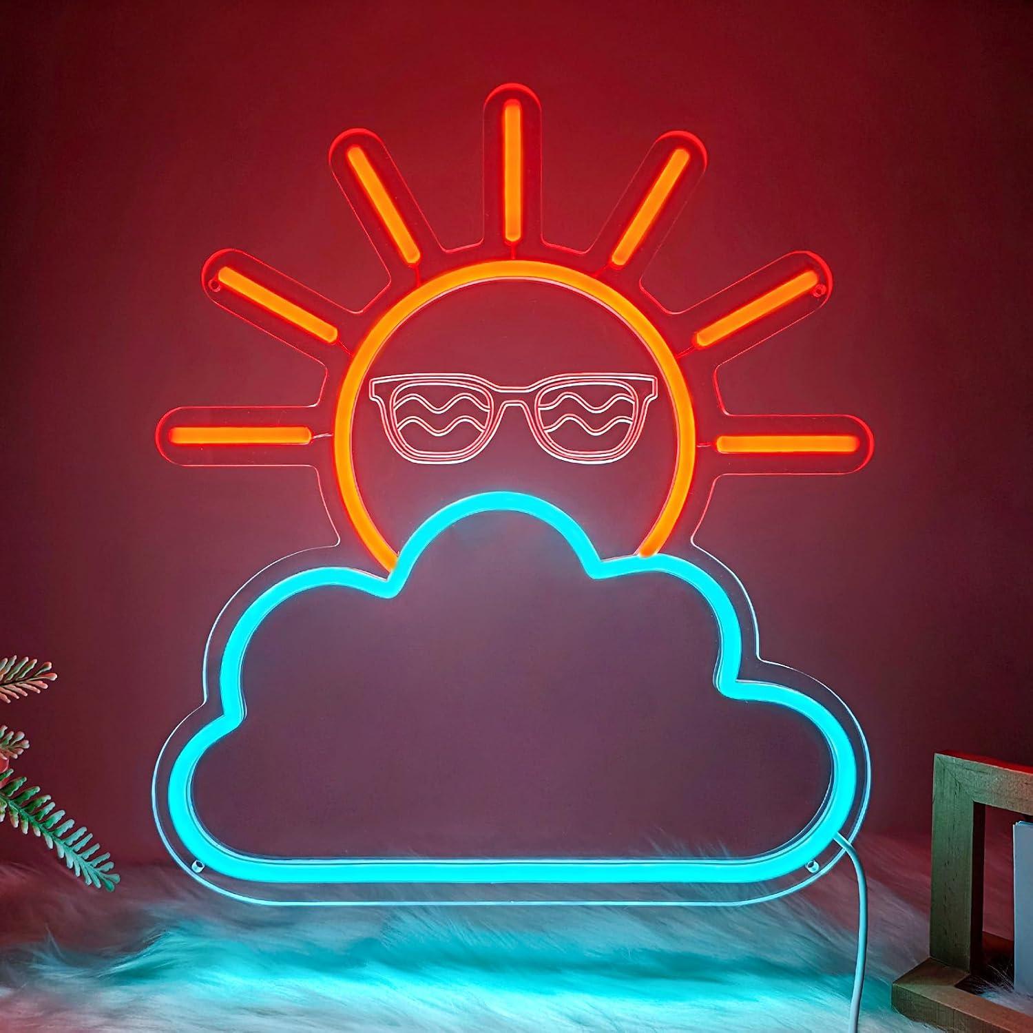 Sunrise Sunset Neon Sign USB P - огляд і ціна Lighting Decor For Living Room