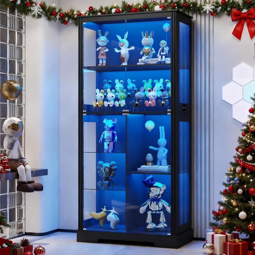 71 Illuminated Glass Curio Cab - огляд і ціна Lighting & Home Decor Studio
