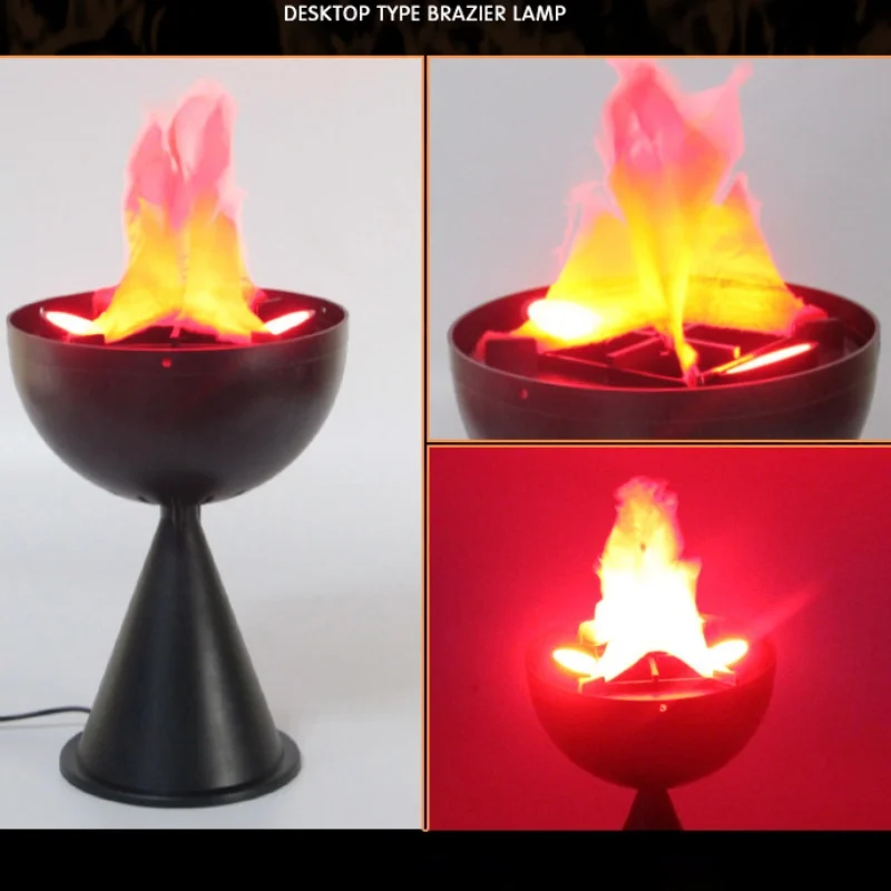 3D Fake Flame Lamp Simulation  - огляд і ціна Lighting Decor For Living Room