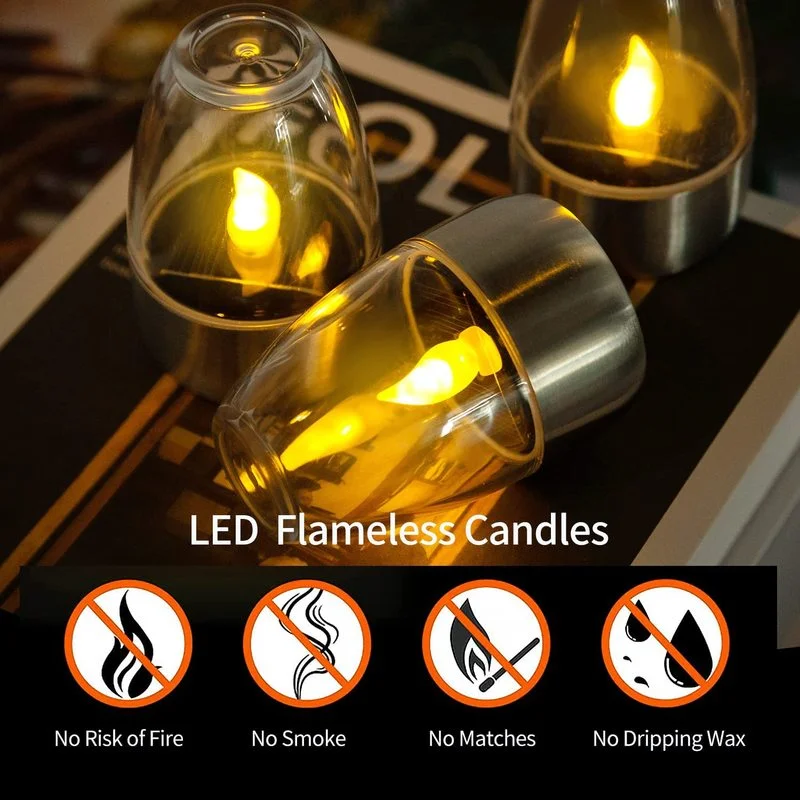 LED Solar Candles Light Flamel - огляд і ціна Lighting Decor For Living Room