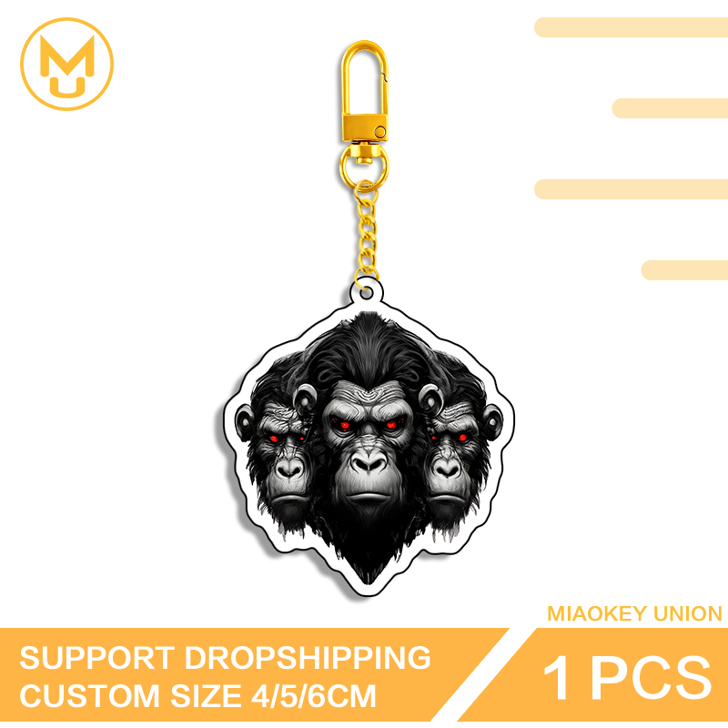 Three Chimpanzee Heads Keyring - огляд і ціна Union Lighting & Decor Collabs