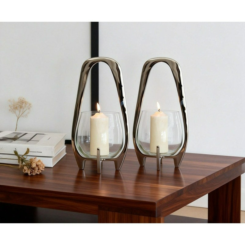 Luxury Silver Lantern Candlest - огляд і ціна Lighting Decor For Living Room