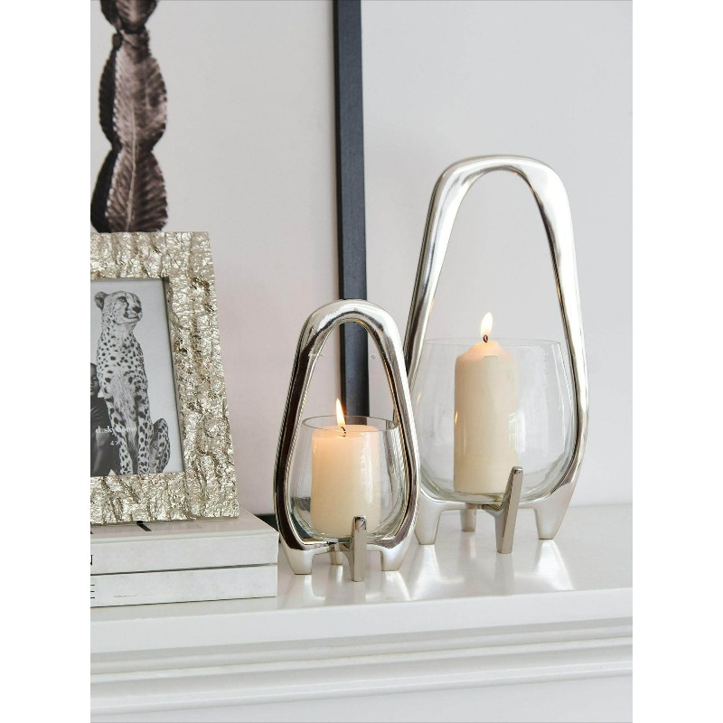 Luxury Silver Lantern Candlest - огляд і ціна Lighting Decor For Living Room