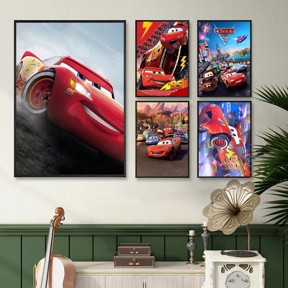 1PC Lightning McQueen Poster S - огляд і ціна Lighting Mcqueen Decor
