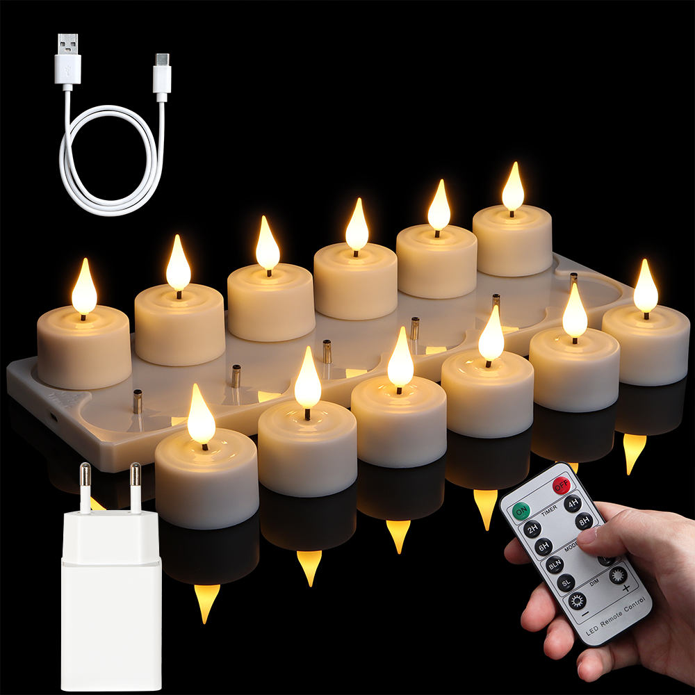 LED Candle Light Rechargeable  - огляд і ціна Lighting Decor For Living Room