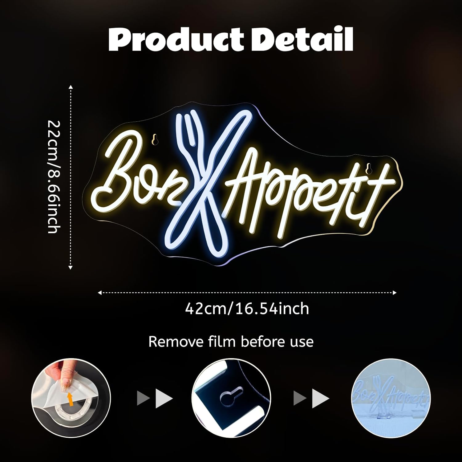 Bon Appétit Neon Sign Good App - огляд і ціна Lighting Decoration Ideas For Home