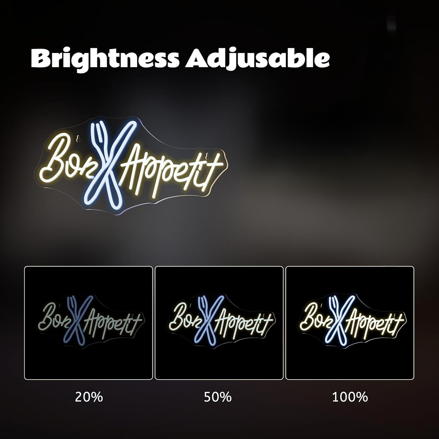 Bon Appétit Neon Sign Good App - огляд і ціна Lighting Decoration Ideas For Home