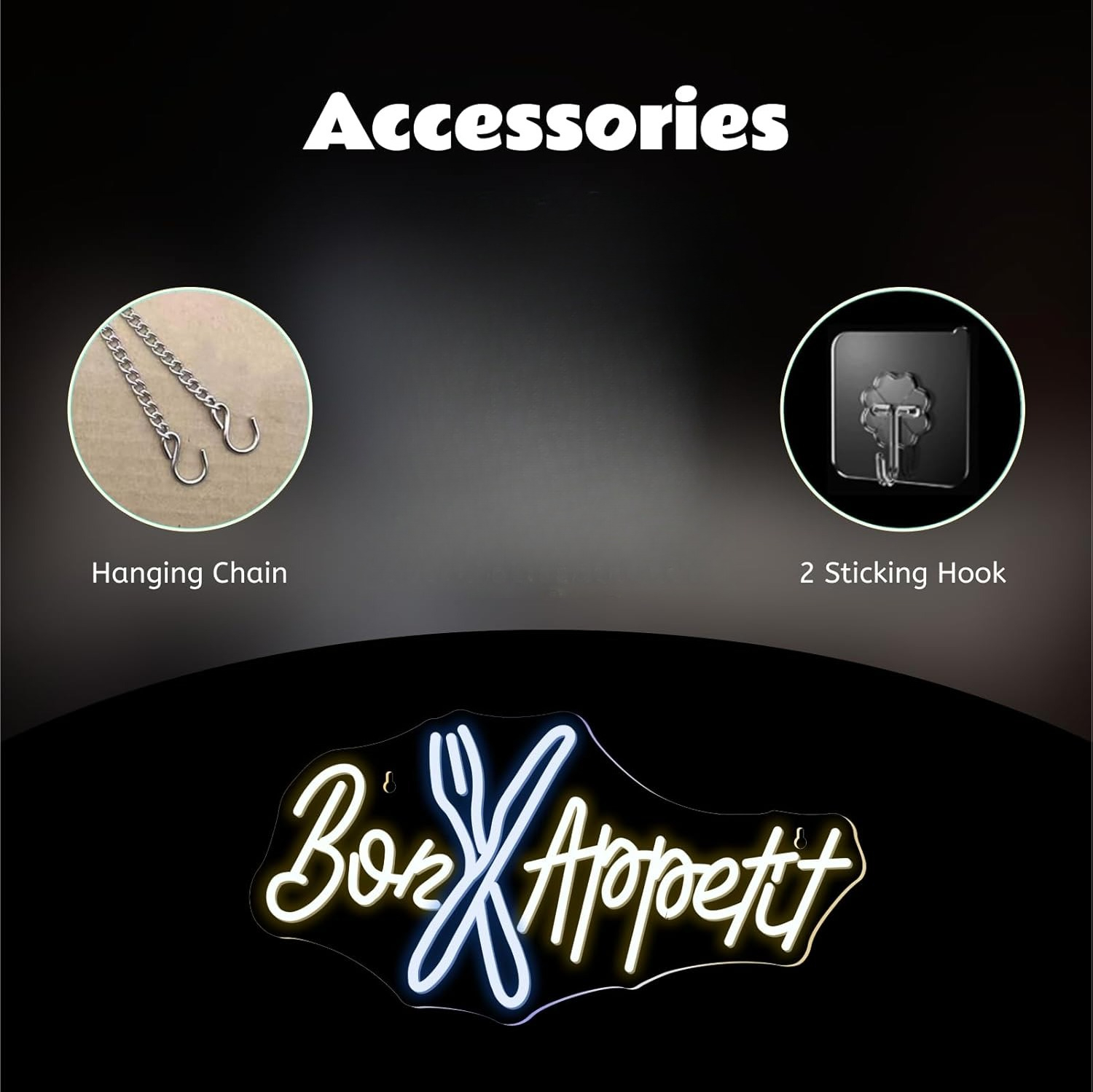 Bon Appétit Neon Sign Good App - огляд і ціна Lighting Decoration Ideas For Home