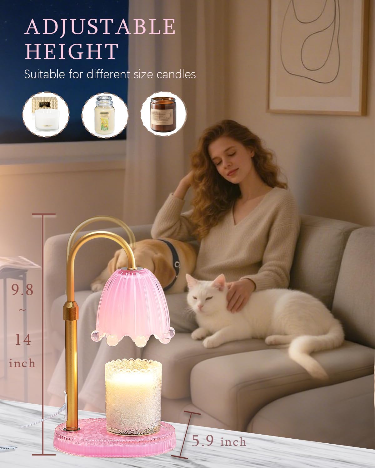 Flower Candle Warmer Lamp with - огляд і ціна Wax Melter Electric