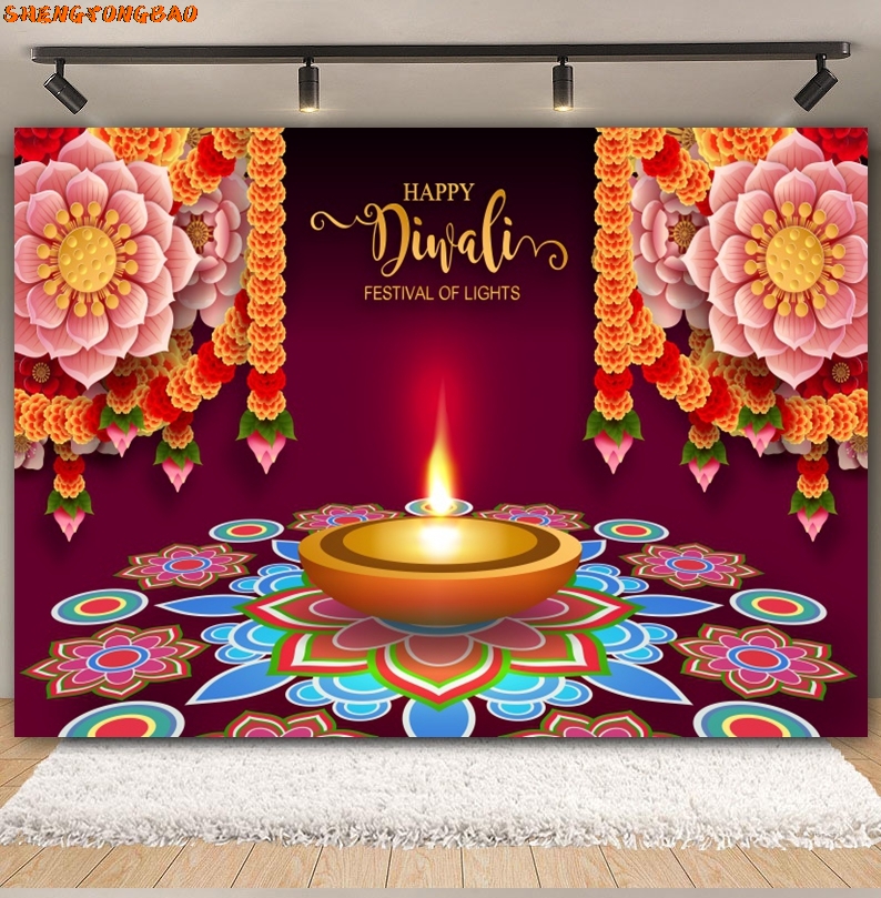 Happy Diwali Backdrop for Phot - огляд і ціна Lighting Decor For Diwali