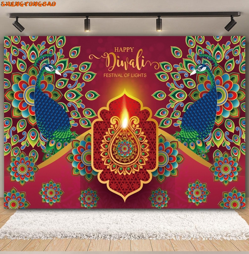 Happy Diwali Backdrop for Phot - огляд і ціна Lighting Decor For Diwali