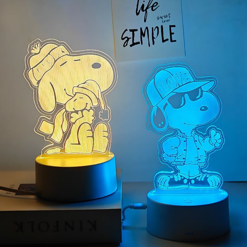 Snoopy Night Light Cute Cartoo - огляд і ціна Lighting Decor Items