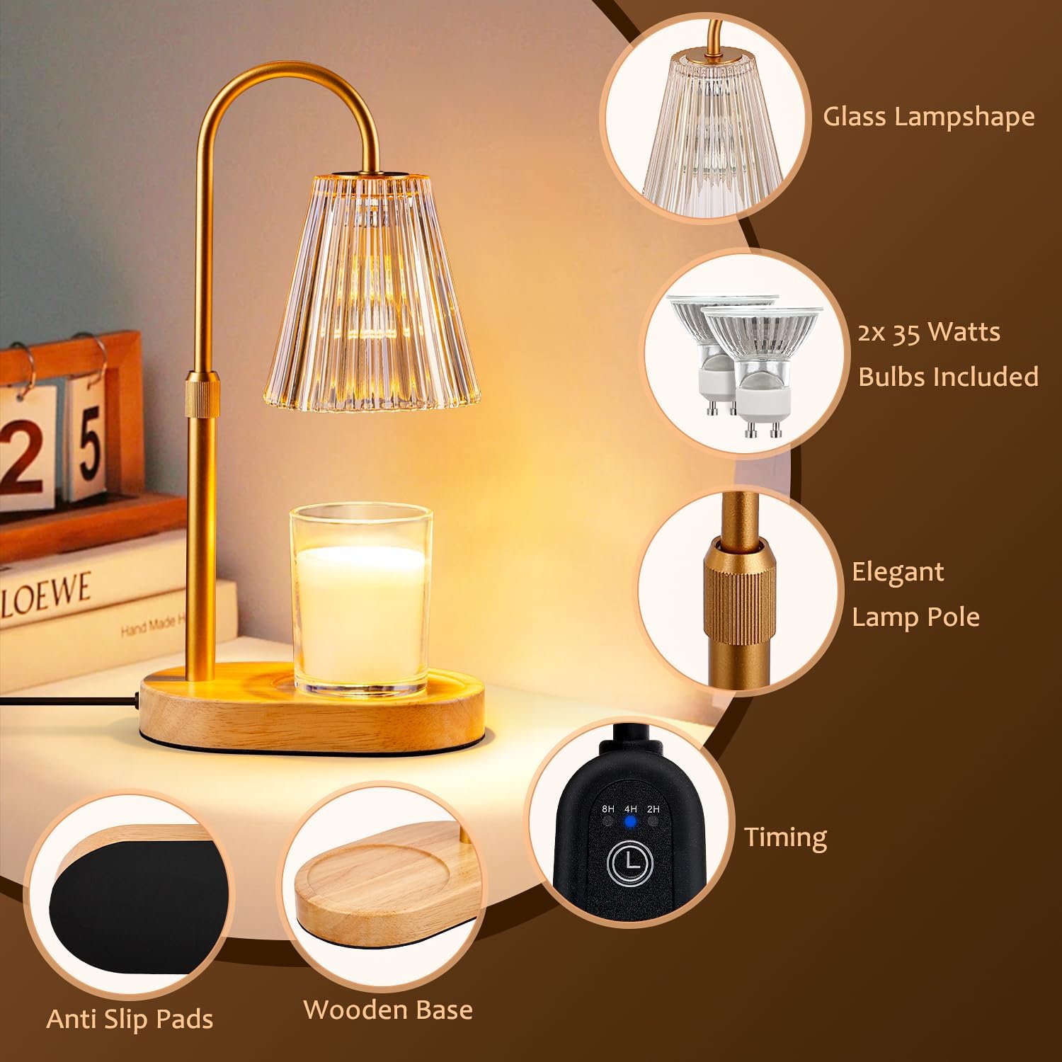 Electric Candle Warmer Lamp wi - огляд і ціна Wax Melter Electric