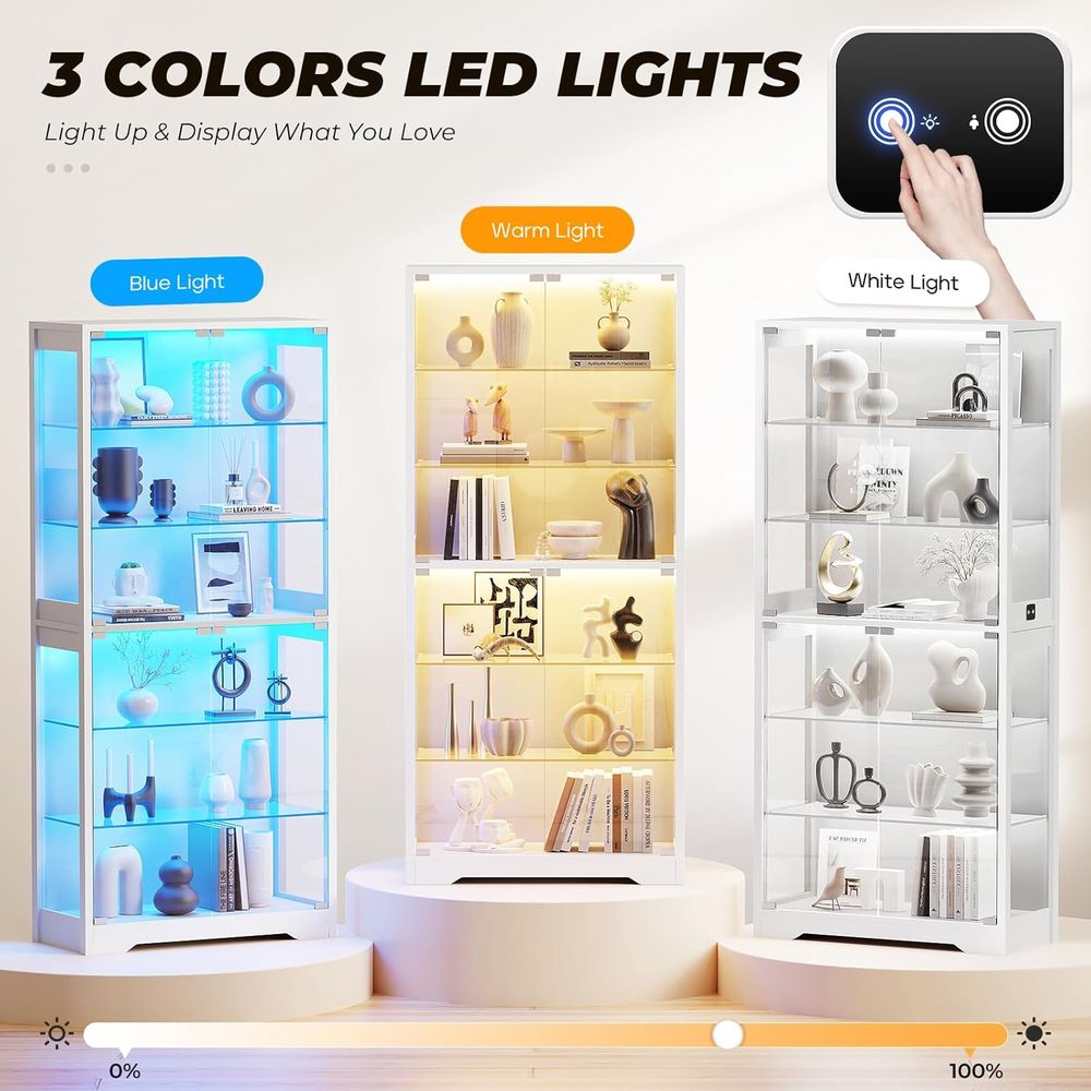 71 6-Tier Glass Door Display C - огляд і ціна Lighting & Home Decor Studio