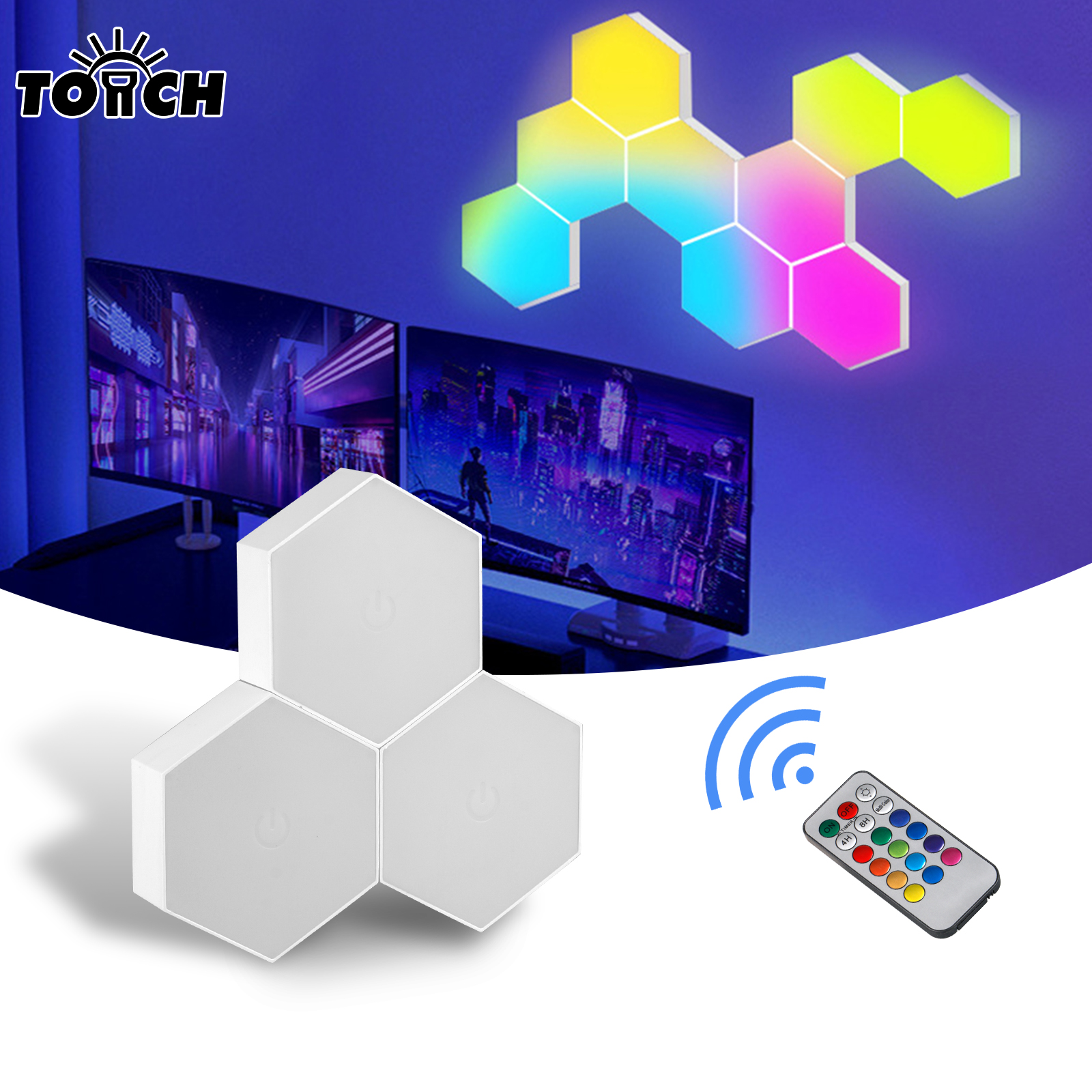 Remote control geometric hexag - огляд і ціна Lighting Decor For Living Room